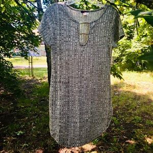 Blush brand stretchy knit tunic dress L